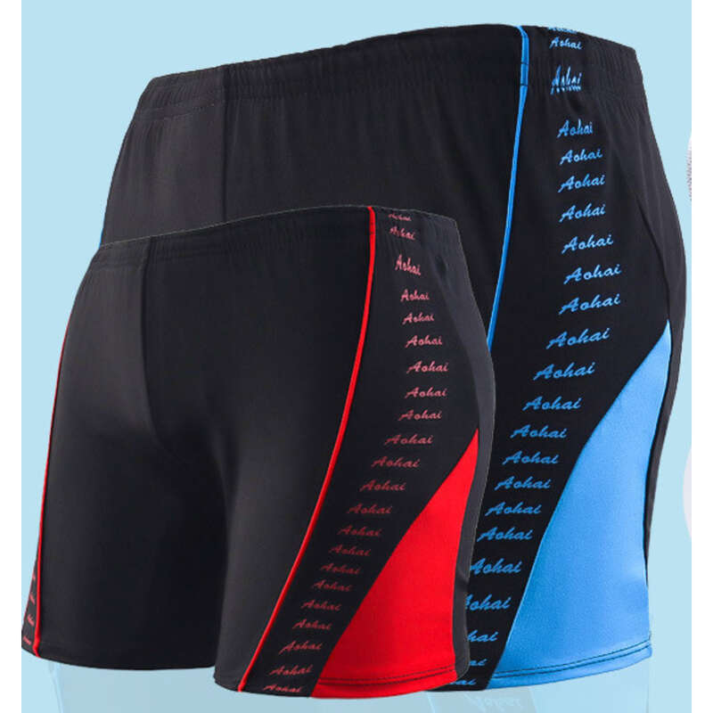Pantaloni scurți de baie pentru bărbați, supradimensionați, cu croială lejeră, cu unghi pătrat, pentru baie în izvoare termale, anti-ingomor_voghion.com