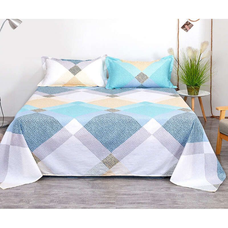 Roupa de cama escovada, lençóis de solteiro domésticos, lençóis de dormitório estudantil_voghion.com