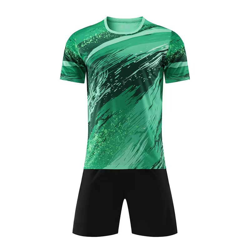 Speed Match Sports Team Uniform Short Sleeved Printed Custom Training Football Suit Set For Men And Adults_voghion.com