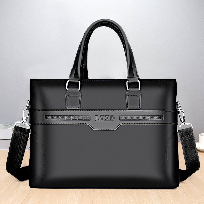 Nuova borsa da ufficio in tela da uomo, con tracolla e portadocumenti_voghion.com