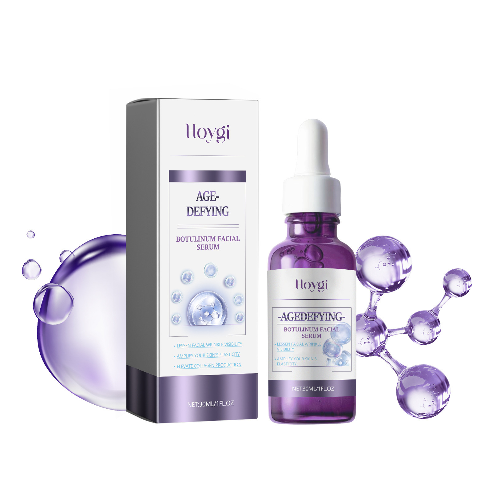 Le liquide d'essence facial anti-âge Hoygi peut éclaircir les rides des pattes d'oie, réduire les taches brunes, rendre la peau ferme et élastique_voghion.com