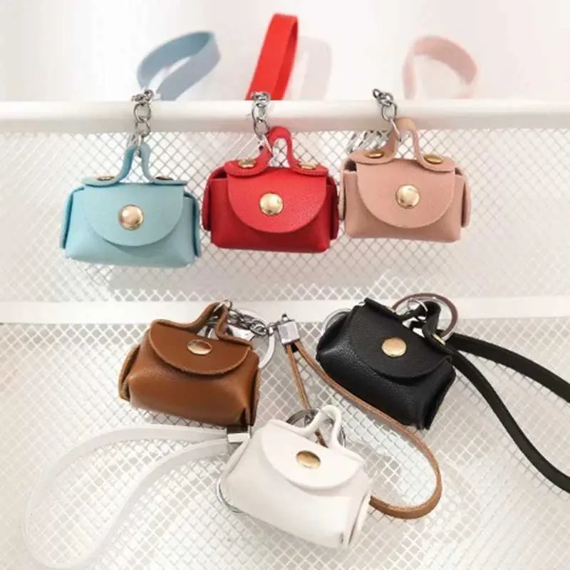Süße Mini-Geldbörsen Mädchen kleine Kopfhörer-Box weiches Leder Haushälterin Schlüsselanhänger Brieftasche Beutel Frauen Taschen tragbar_voghion.com