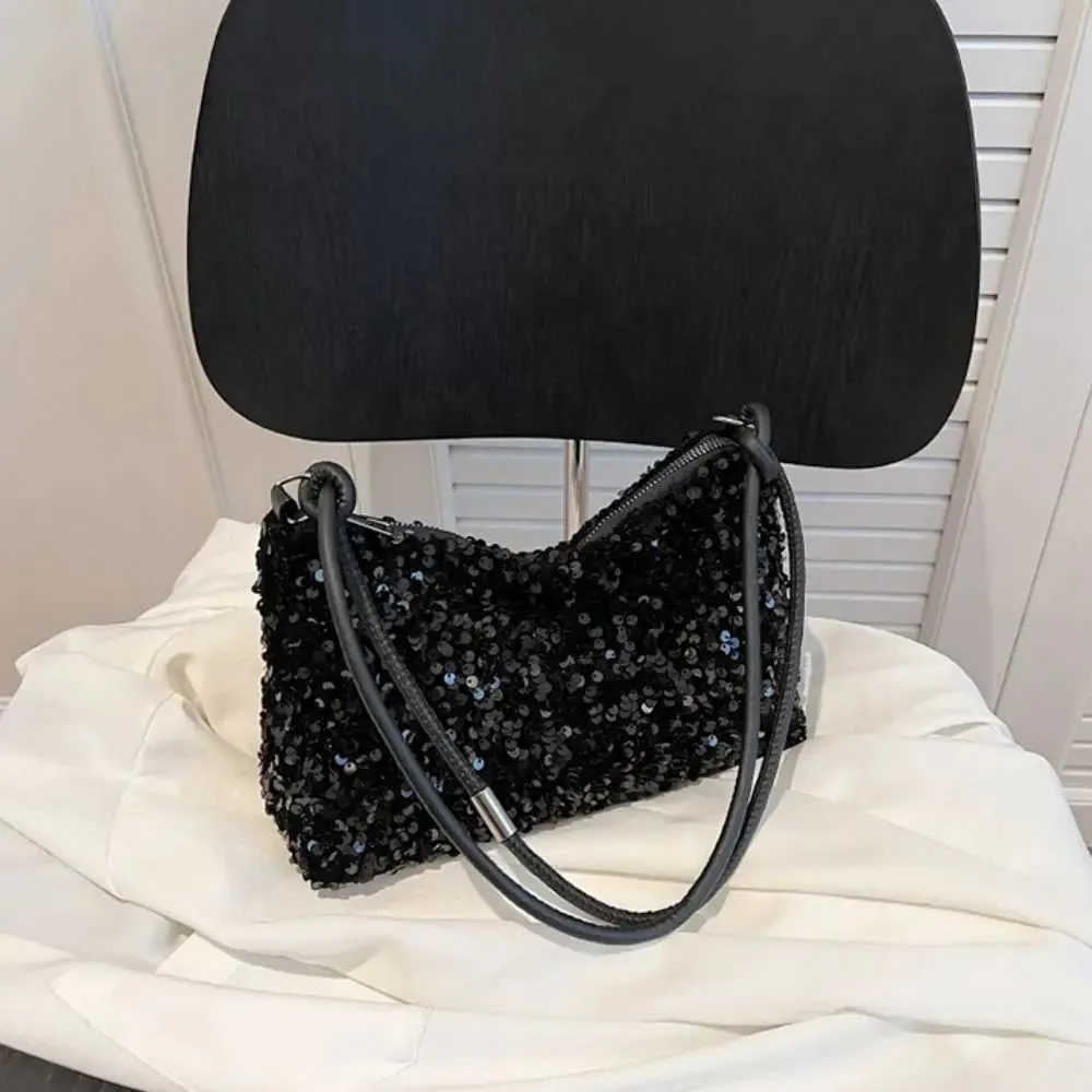Einfarbig Crossbody Mode INS Pailletten Schulter Taschen Telefon Geldbörse Handtasche Abend Clutch Tasche Mädchen DIYC241103_voghion.com