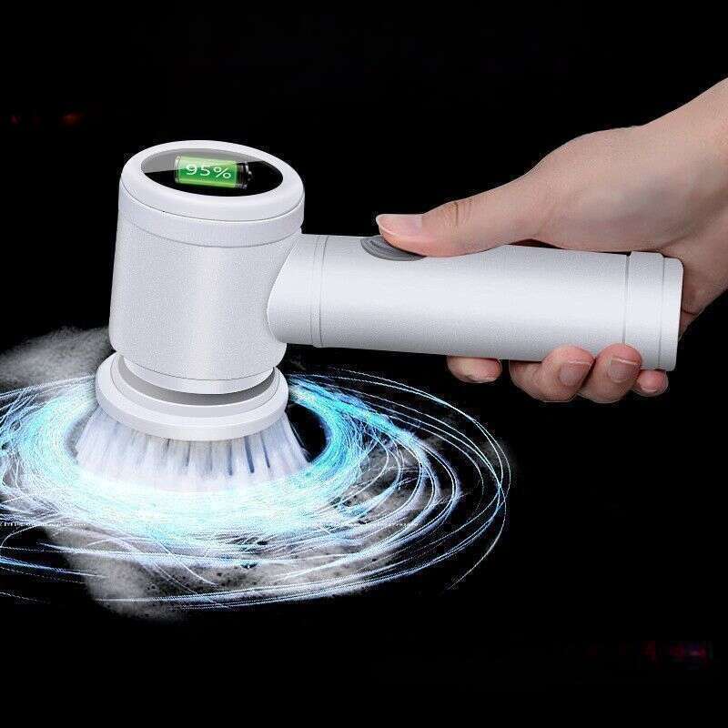 【 4836 People's Collection 】 Handheld Electric Cleaning Multifunctional Non Greasy Dishwashing Pot Brush, Divine Tool_voghion.com