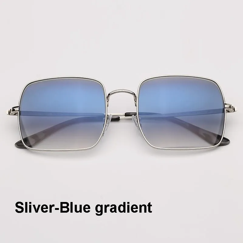 Modische Sonnenbrille Mit Eckigem Metallrahmen Für Damen Herren_voghion.com