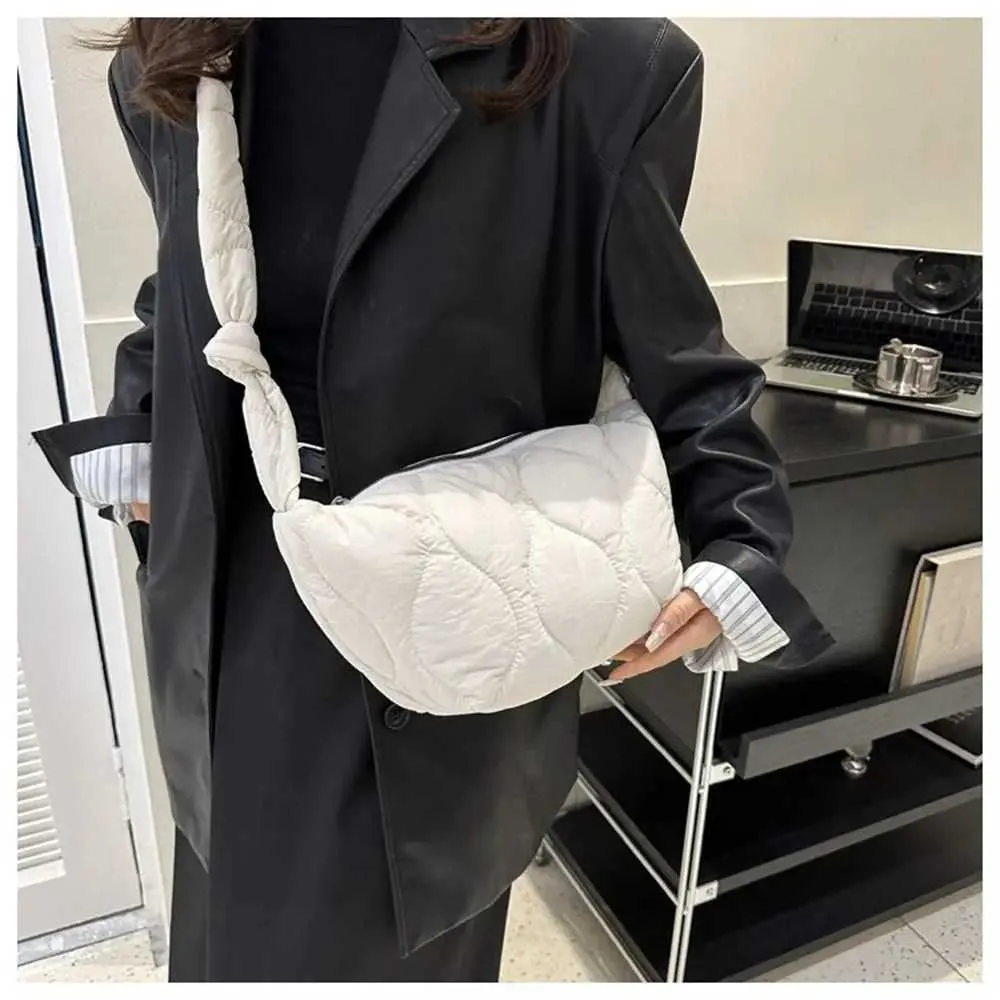 Gesteppte Umhängetasche Für Damen Große Puffy Schultertasche_voghion.com