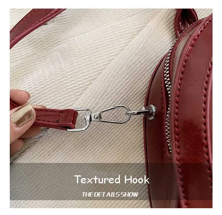 Vintage dames handtas rood schoudertas crossbodytas veelzijdig_voghion.com