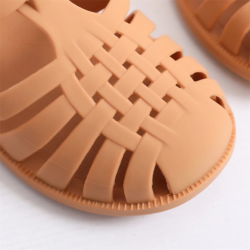 Summer Children Sandals Baby Girls Toddler Soft Non-slip Princess Shoes Kids Candy Jelly Beach Shoes Boys Casual Roman Slippers_voghion.com