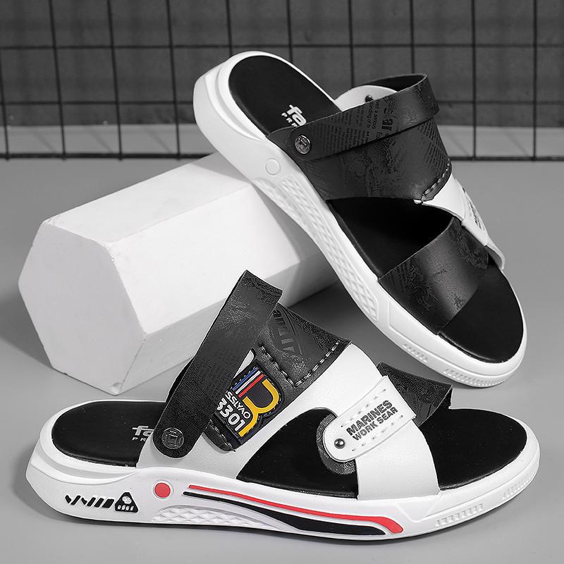 Sandals,Summer Breathable,2025 New Beach Hollow Out Dual Purpose Perforated Shoes,Men's Hooded Slippers_voghion.com