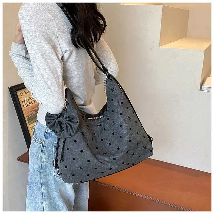 Vintage Women Canvas Backpacks Hearts Print Casual Crossbody Large Capacity Tote Packs Versatile Female Shoulder Bag_voghion.com
