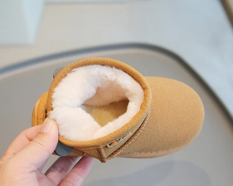 Kids Short Boots Boys Autumn Winter Children Girls Fashion Boot Littlesprouts Toddler Soft Comfortable Warm Snow Shoes_desvips.com