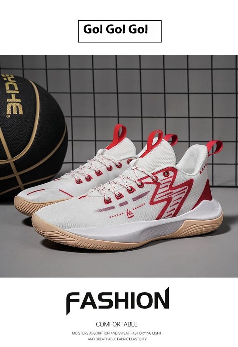 Verschleißfeste Basketballschuhe für Herren, Sport-Air-Cushion-Sohle, solide, scharfkantige, professional_voghion.com