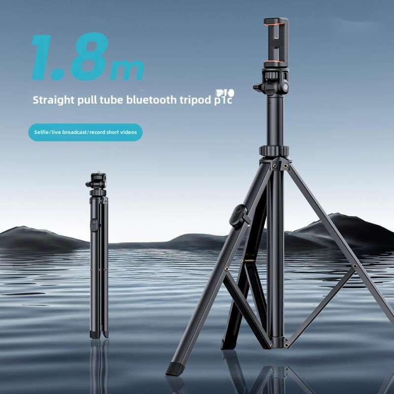 T01 Stick Mobile Bluetooth Selfie Phone Clip Tripod Fill Light Bracket Portable Outdoor Photography_voghion.com