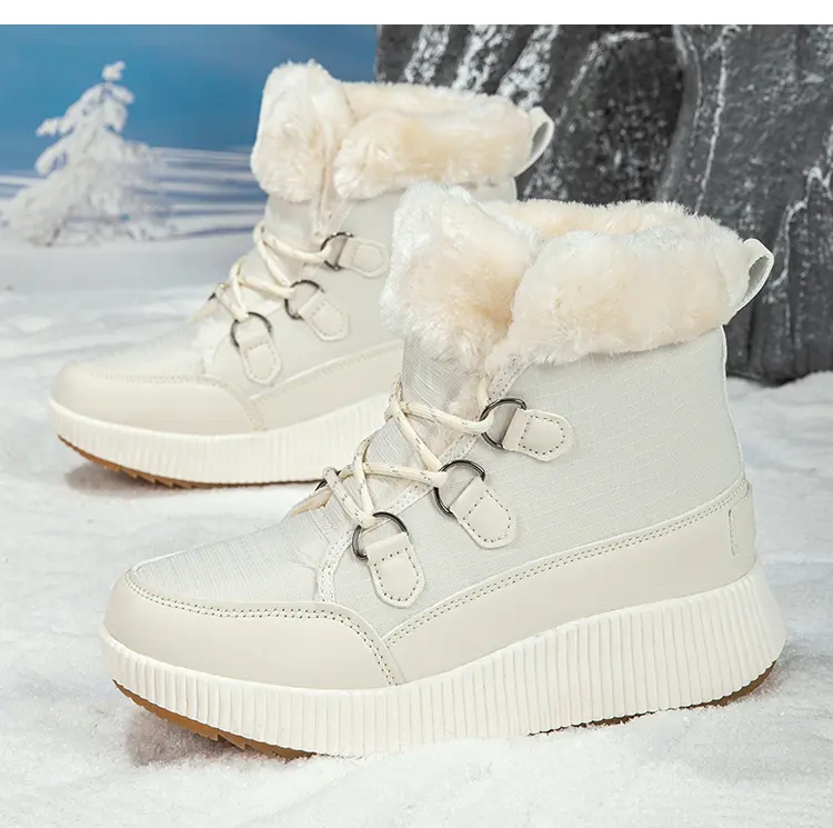 CMY 39-44 Neue High-Top-Baumwollschuhe für Damen Outdoor-Baumwollschuhe Schneestiefel Plateau-Baumwollschuhe_voghion.com