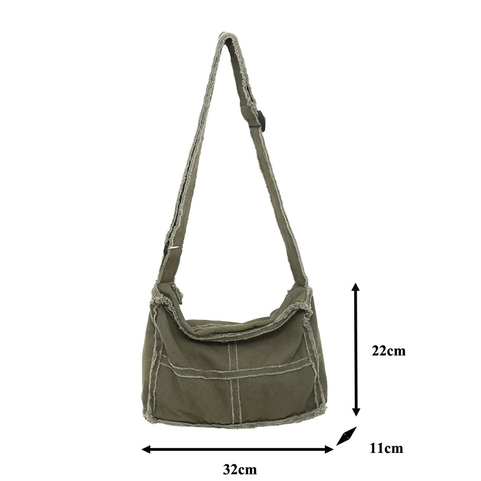 Grandi borse da donna in tela 2023 alla moda, casual, a tracolla, vintage, ecologiche, coreane, shopper, messenger bag Y2K_voghion.com