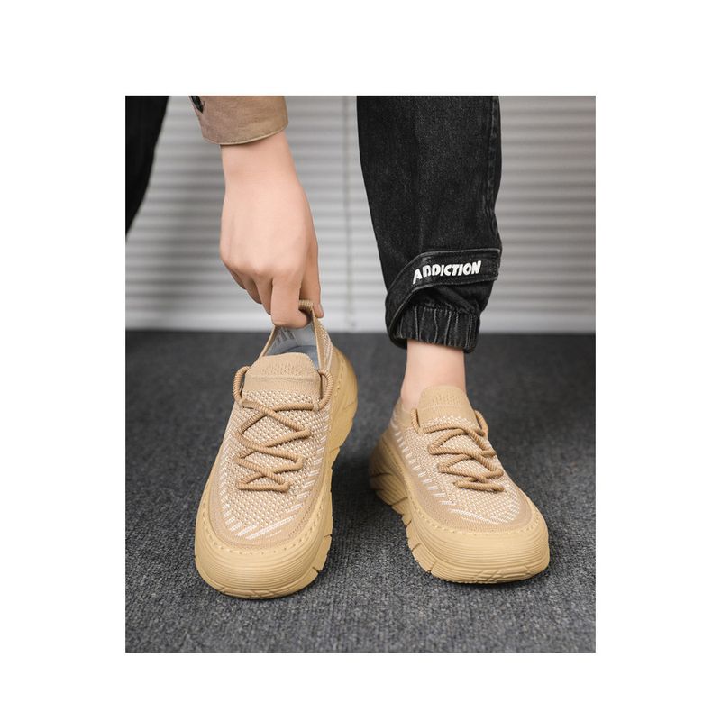 Atmungsaktive Mesh-Herren-Sportschuhe in koreanischer Version, vielseitige, dicke Sohle, rutschfeste Freizeitschuhe,_voghion.com