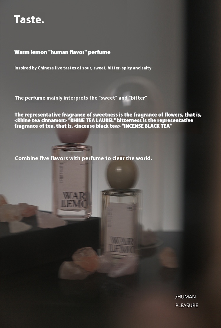 New Perfume Warm Lemon Rhine Tea Cinnamon Incense Black Tea Perfume Women's Persistent Light Fragrance Student Natural 50ml Perfume_voghion.com