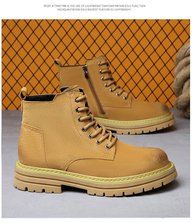 Herrenschuhe 2024 Neue Herbst- und Winterschuhe aus echtem Leder im britischen Stil, Arbeitsstiefel für Herren mit dicken Sohlen aus Wildleder_voghion.com