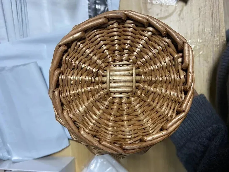 Damen Strand Handtasche Korb Stroh Handbedeckung Mode Sommer Wicker Kleine Retro Rattan Tote Reise Clutch Handarbeit_voghion.com