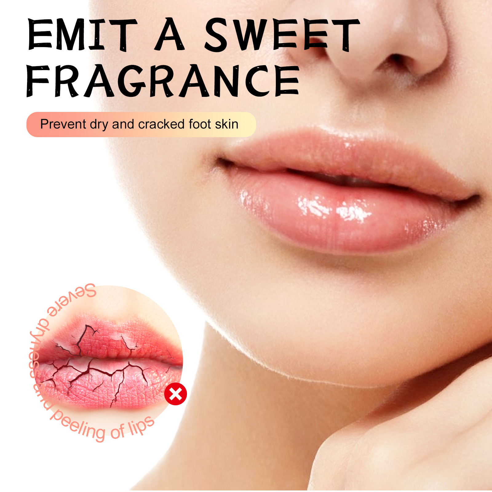 EELHOE lip scrub lips, prevents dryness cracks, moisturizes dead skin, and lightens corners of the lips_voghion.com