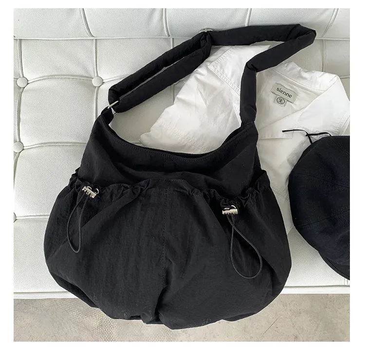 Damen Cloud Bag Nylon Schultertasche Umhängetasche Modern_voghion.com