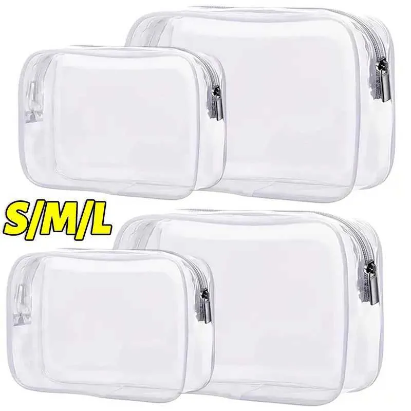 Transparent waterproof PVC small transparent makeup portable travel toilet cleaning organizer storage bag Y241023_voghion.com