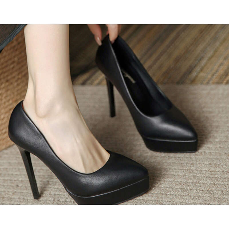 2025 Piattaforma impermeabile Tacco super alto da donna Stile versatile alla moda per feste quotidiane Prestazioni superficiali_voghion.com