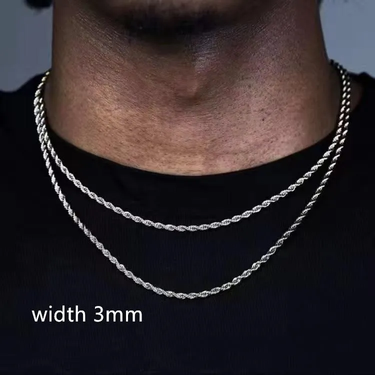 Catene Corda Catena Cubana Collana Uomo 2022 Moda Temperamento Acciaio Inossidabile Choker Link Per Gioielli RegaloChains Sidn22_voghion.com