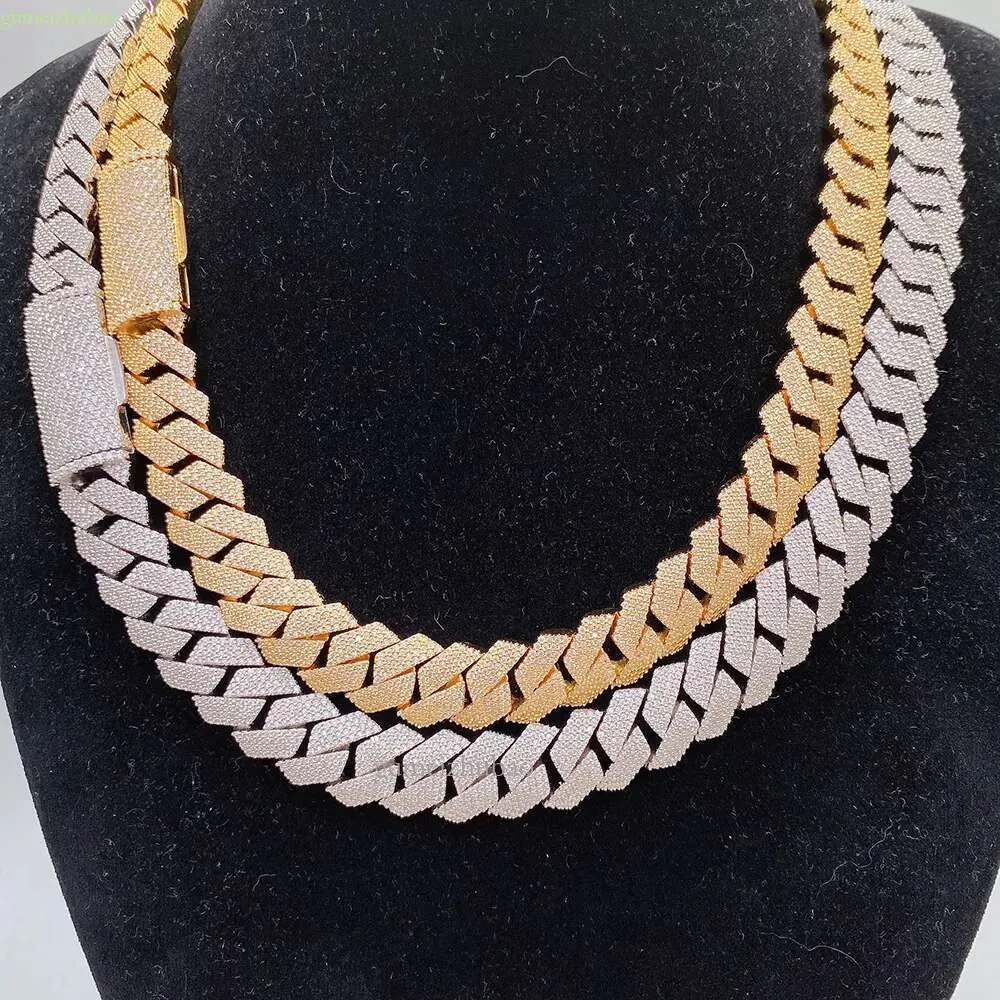 Collar de joyería de hip hop con moissanita de 15 mm de diámetro, con certificación GRA Ice Out, popular entre los raperos._voghion.com