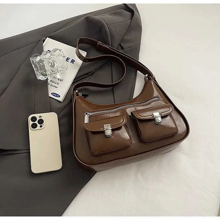 Womens Shoulder Bag Large Capacity Pu Leather Casual Handbag_voghion.com