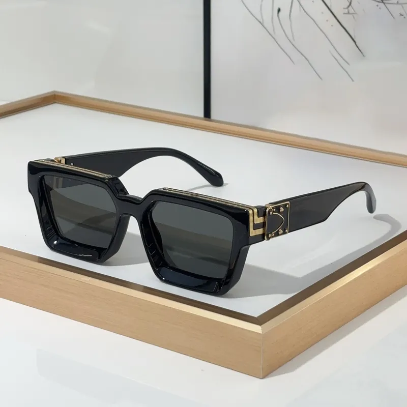 Millonario gafas de sol gafas de sol mujeres M96006WN Hardware pulido artesanía moda brillante oro anti-ultravioleta placa retro_voghion.com