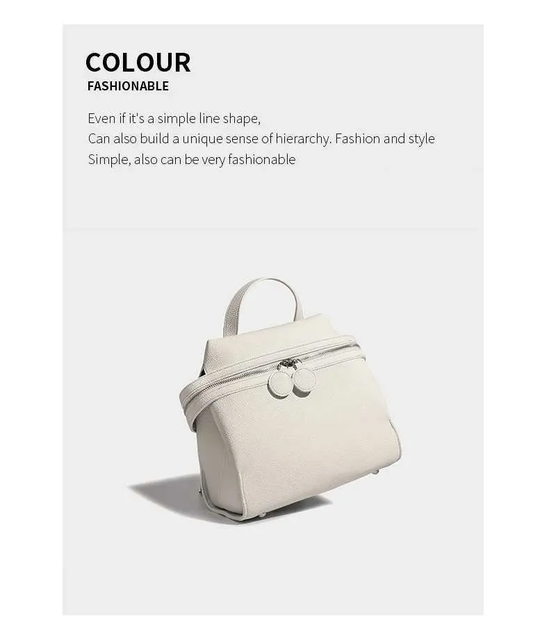 Frauen Mode Leder Rucksäcke Solide Lychee Print Schulranzen Pu Schulter Pack Große Kapazität Weibliche Pendler Griff_voghion.com