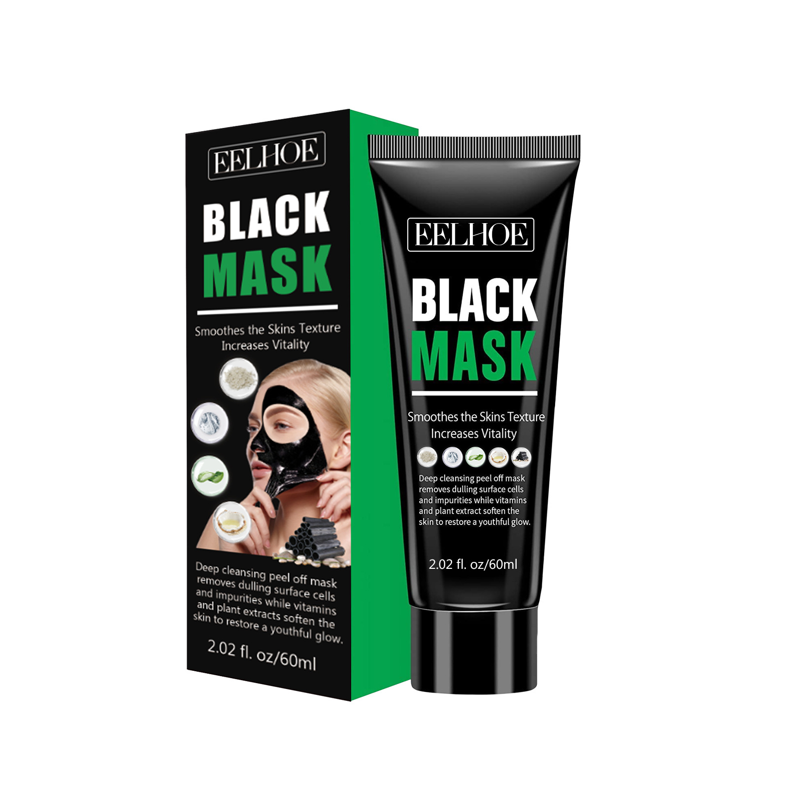 EELHOE Removing Deep Cleaning Pore Lightening Blackhead Oil Control Moisturizing Smearing facial mask_voghion.com