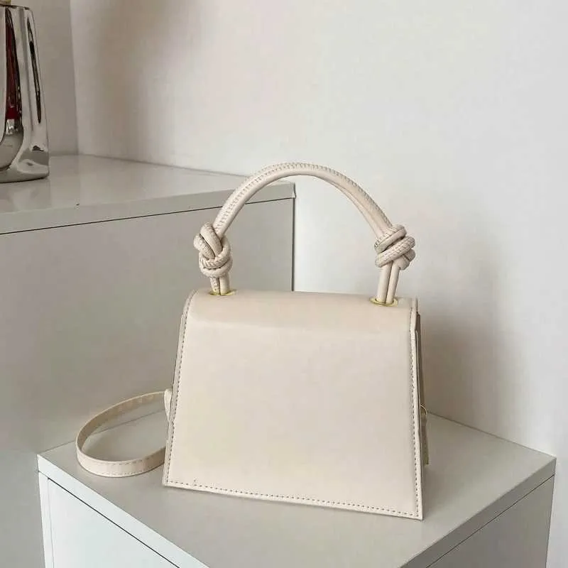 Solide Pu Leder Schulter Tasche Mode Designer Handtaschen Top Griff für Frauen Casual Umhängetaschen Ba241108_voghion.com