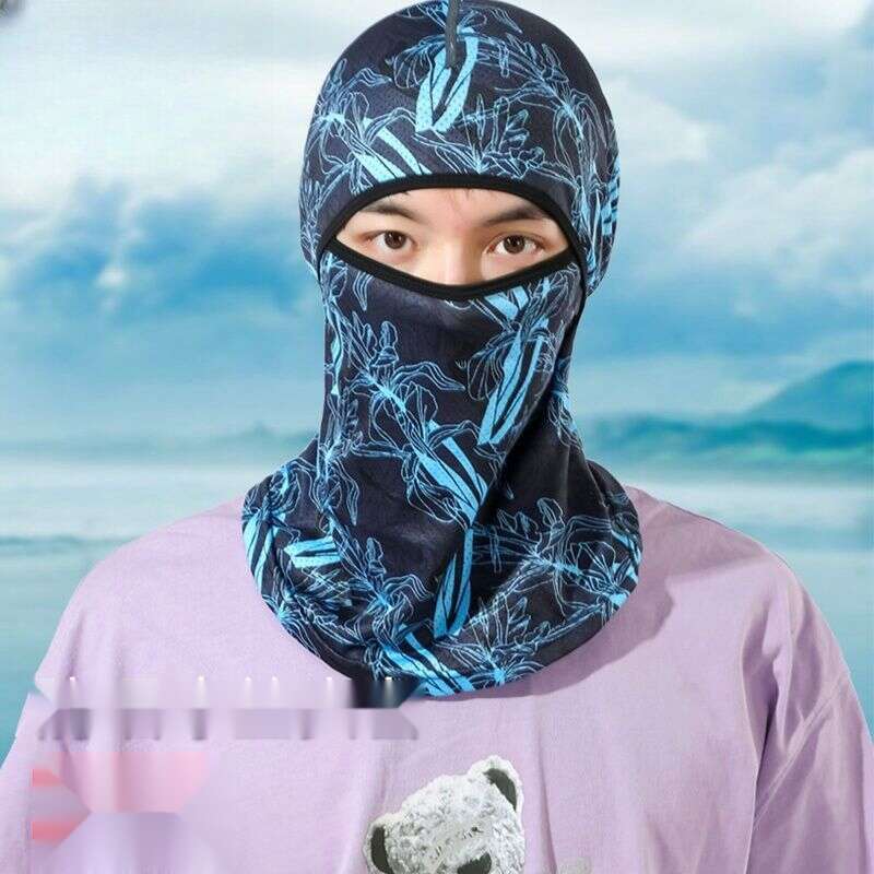 Capacete de secagem rápida, protetor solar de seda gelada, máscara facial resistente a raios UV, fresco, secagem rápida, capacete respirável para atividades ao ar livre_voghion.com