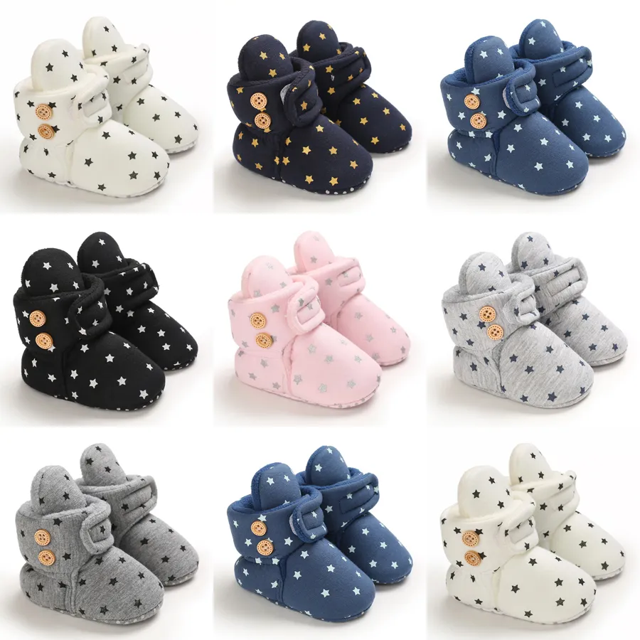 Newborn Baby Socks Boy Girl Enfant Toddler First Walkers Booties Cotton Comfort Soft Anti-slip Warm Littlesprouts Infant_voghion.com
