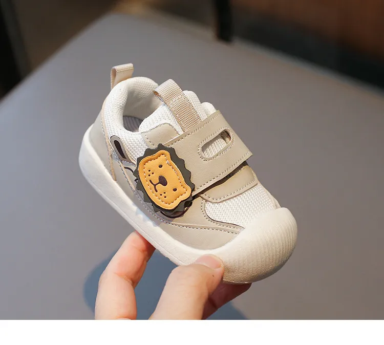 Çocuklar Yumuşak Tabanlı İlk Yürüteçler Bebek İlkbahar Sonbahar File Üst Cutefeet Çocuk Günlük Spor Ayakkabıları Yürümeye Başlayan Çocuk Kaymaz_voghion.com