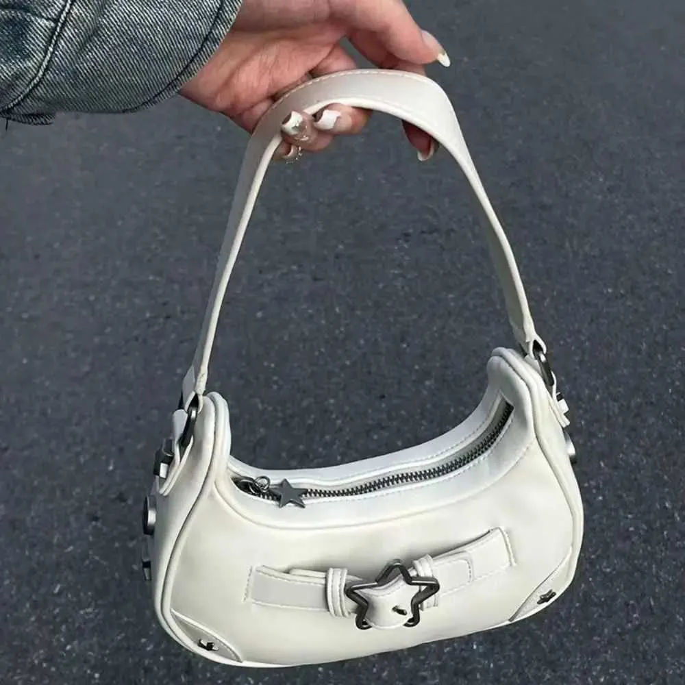 Borsa da designer retrò in pelle PU alla moda da donna pochette a tracolla portafoglio ascellare borsa a stella Y241115_voghion.com