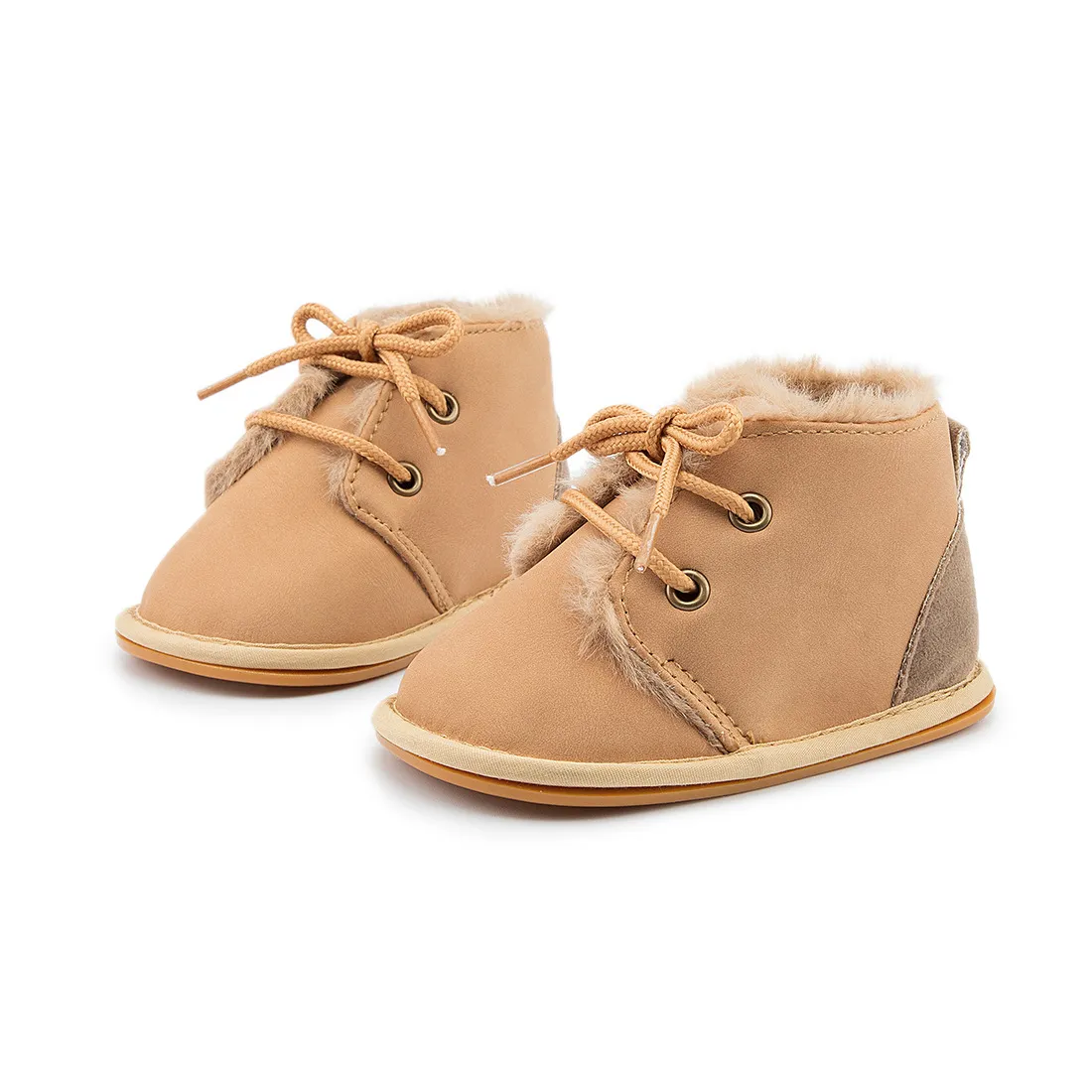 Botines de nieve de invierno para bebé, cálidos y esponjosos, Happysteps, botas para niño y niña, suela de goma, antideslizantes, suaves, para recién nacidos_voghion.com
