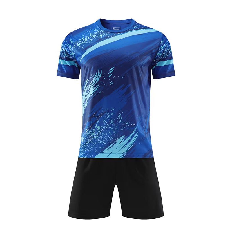 Speed Match Sports Team Uniform Short Sleeved Printed Custom Training Football Suit Set For Men And Adults_voghion.com