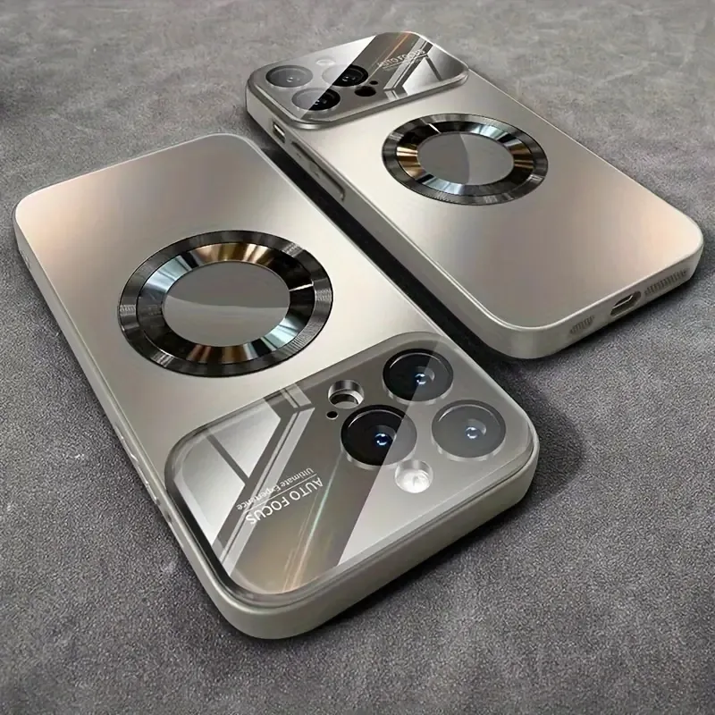 Glass Window Compatible Case For IPhone 11/12/13/14/15 Pro Max Plus - Wireless Charging Ready, Shockproof PC_voghion.com