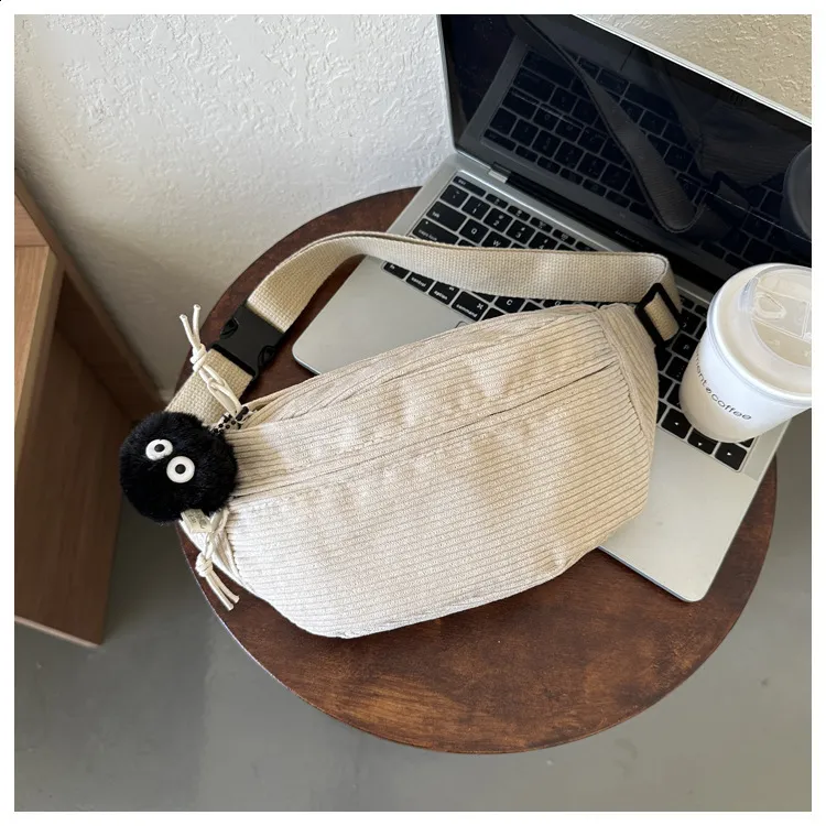 Frauen Taille Cord Student Schulter Handtasche Crossbody Brust Brust Tasche Fanny Pack Mode Telefon Weibliche Bum Gürtel Geldbörse_voghion.com