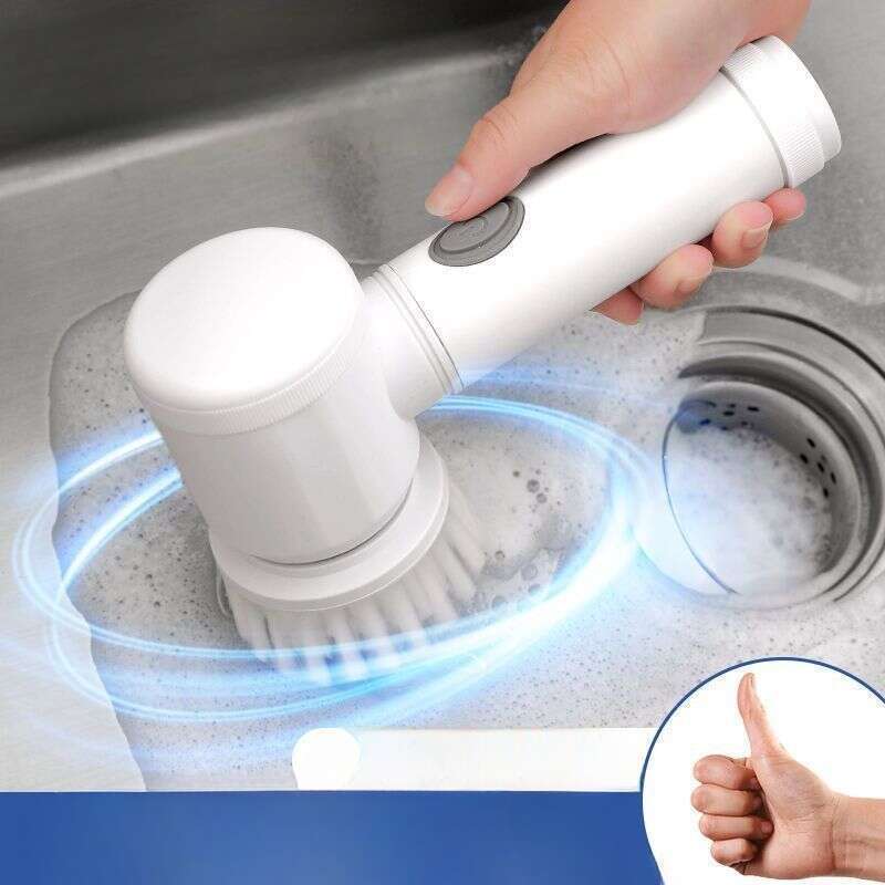 【 4836 People's Collection 】 Handheld Electric Cleaning Multifunctional Non Greasy Dishwashing Pot Brush, Divine Tool_voghion.com