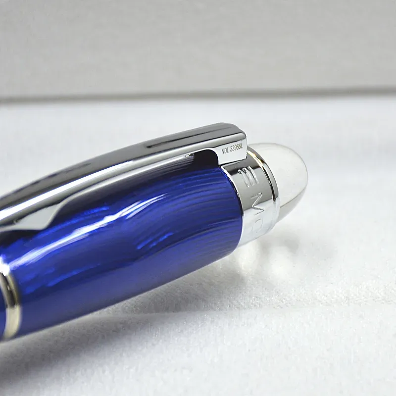 Luksus Monte sort harpiks og krystalstjerne top rollerball pen kuglepen kontor skole skrive fyldepenne med serienummer_voghion.com