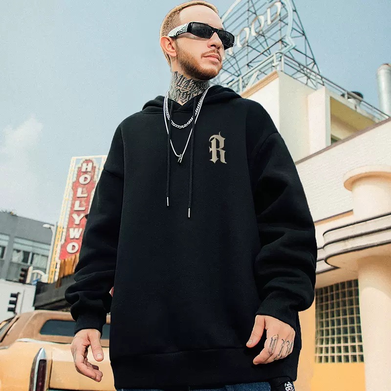 Sudadera con capucha oversize hombre forro polar invierno_voghion.com
