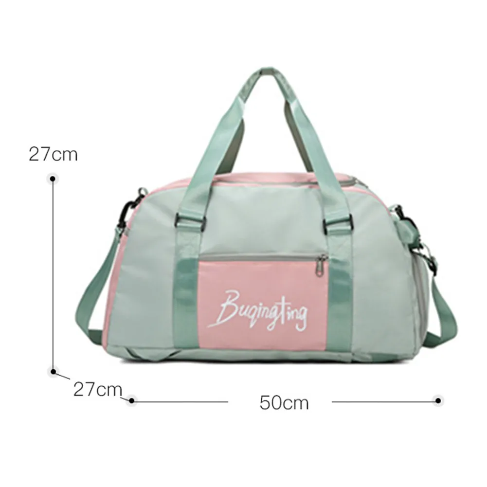 Gym Handbags Fiess Shoulder Men Women Oxford Sport Yoga Backpack Travel Tote Bag With Shoe Compartment_voghion.com