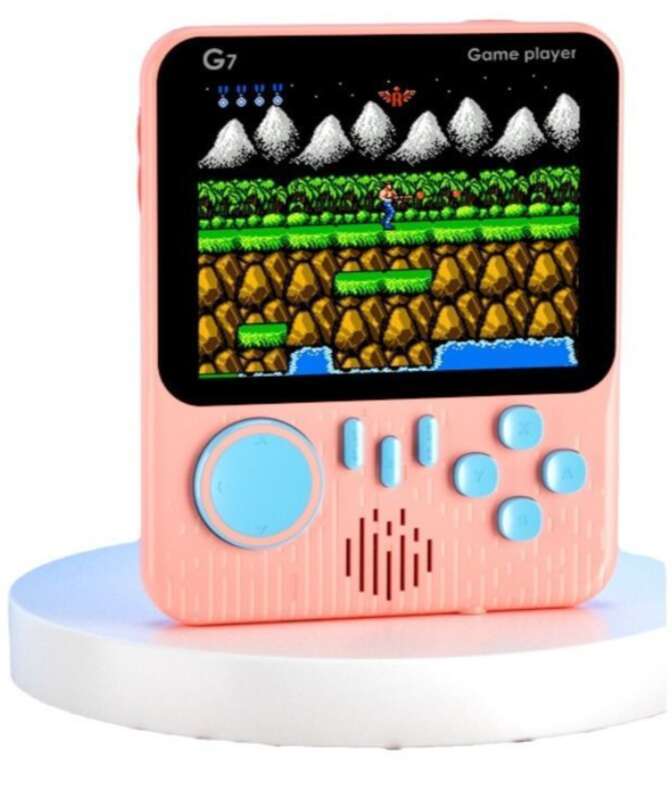 G7 Ultra-thin Handheld Macaron Console, Nostalgic 666 Games, High-definition Color FC Game Console_voghion.com