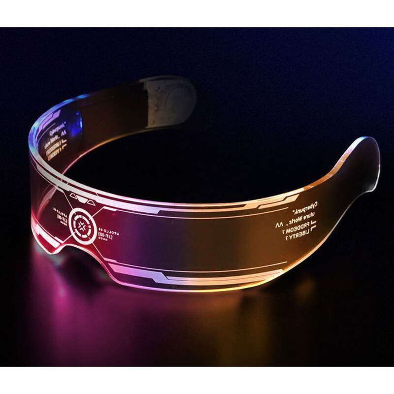 Ochelari de încărcare luminoși Salt Di Viitor Tehnologie Rețea Cyberpunk Popular Science Fiction Fotografie de club de noapte_voghion.com