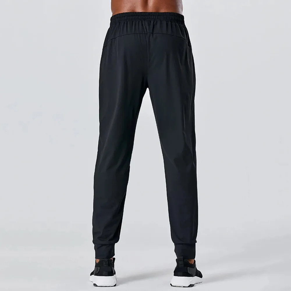 Joggers Spring And Summer Loose Ice Silk Outdoor Running Fiess Yoga Leisure Mens Straight Track Pants_voghion.com