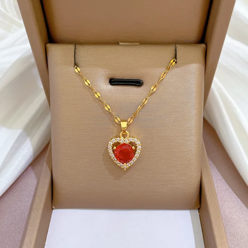 Collane con ciondolo in acciaio inossidabile 316L, minimalista, acchiappasogni, collana per donna, girocollo con nappa, gioielli alla moda per donna_voghion.com